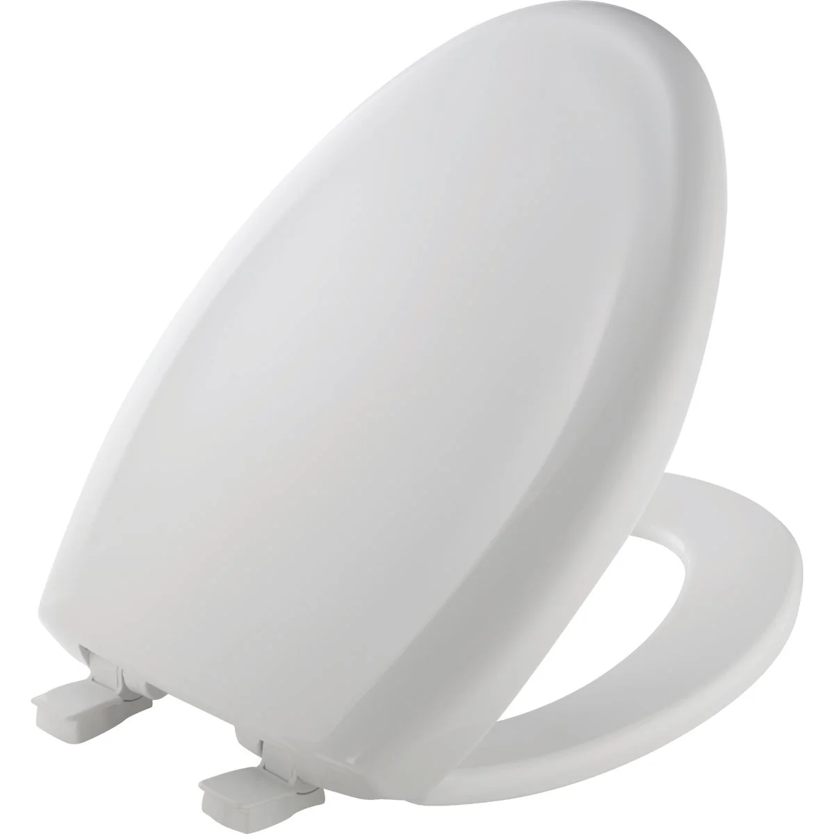 Effective Mayfair Elongated Closed Front Premium Sweptback Slow-Close White Plastic Toilet Seat Proven