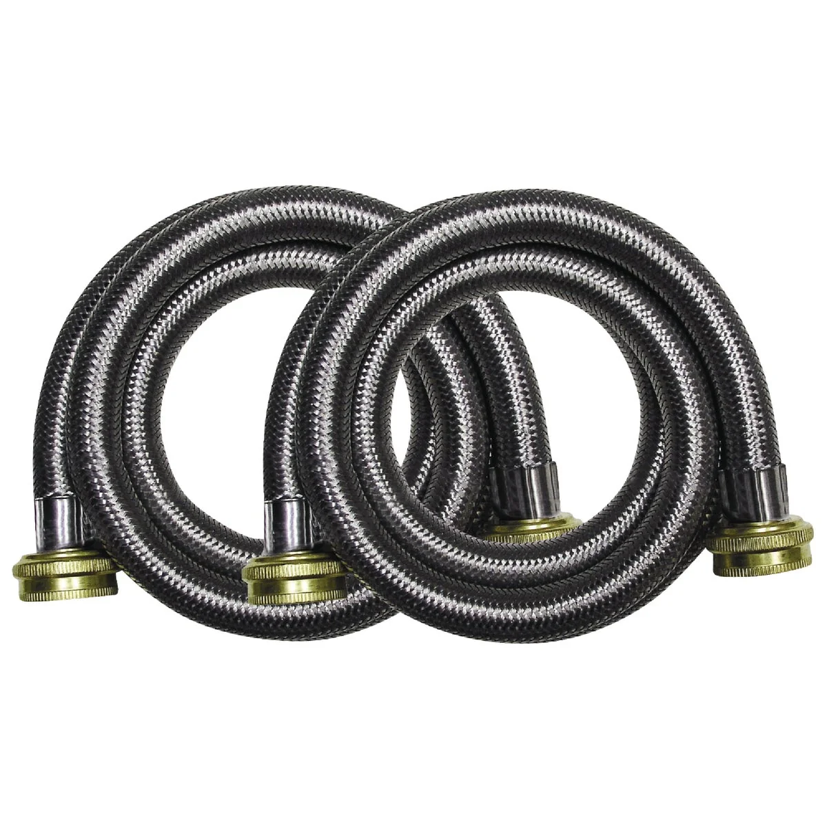 Fine B K 5 Ft. Stainless Steel 125 psi Washing Machine Hose 2-Pack Trusted