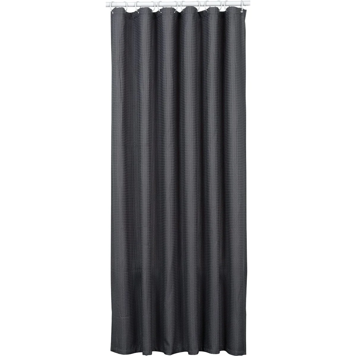 Specialty Zenith Zenna Home 70 In. x 72 In. Steel Gray Luxury Spa Waffle Shower Curtain Breathable