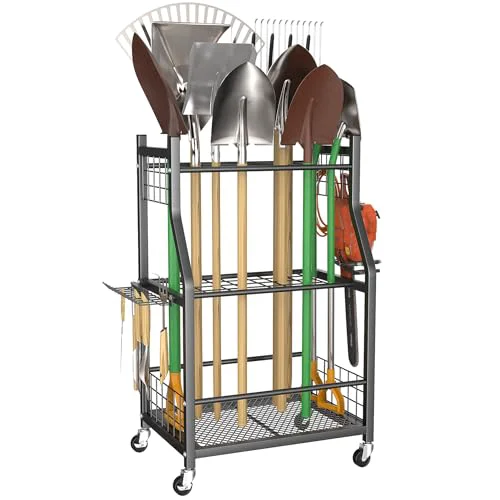 Reusable Garden Tool Organizer with Wheels Original Design