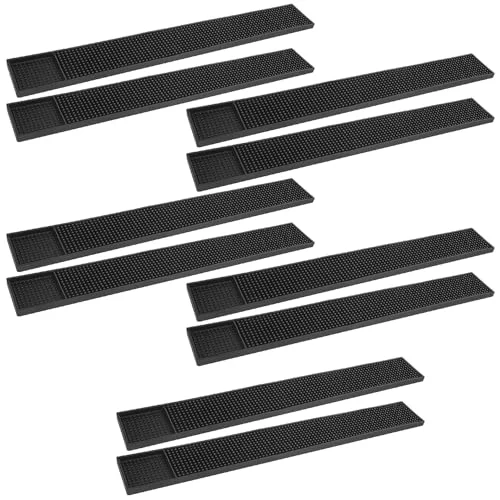 Sophisticated 10 Pack Rubber Bar Mats 8.2 Count Selected