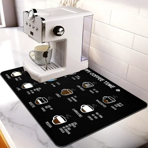 Practical Coffee Bar Mat for Countertop Casual