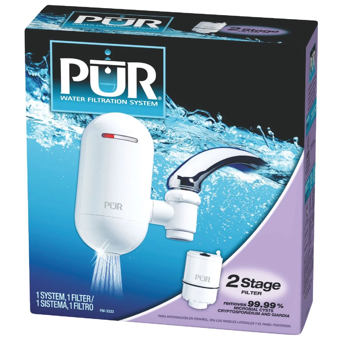 Professional PUR Plus Faucet Mount Water Filter Authentic