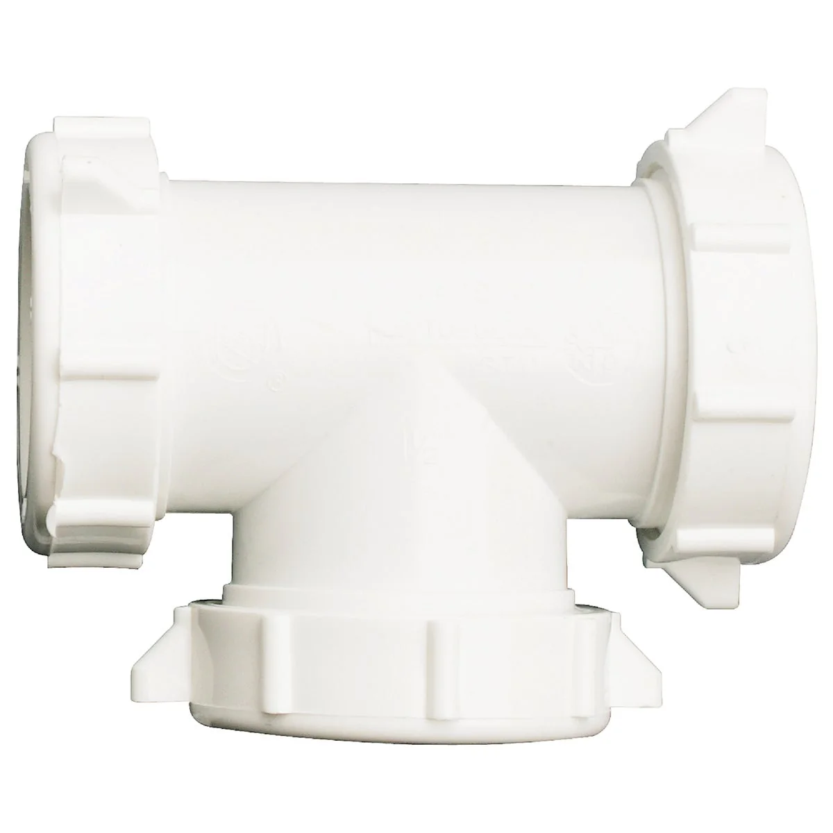 Classic Do it 1-1 2 In. White Plastic Tee Convenient