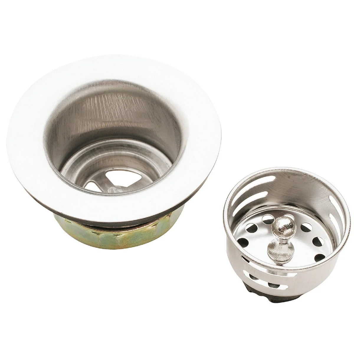 High-Performance Do it 2 In. to 2-1 2 In. Jr. Duo Stainless Steel Bar Sink Basket Strainer Assembly Certified