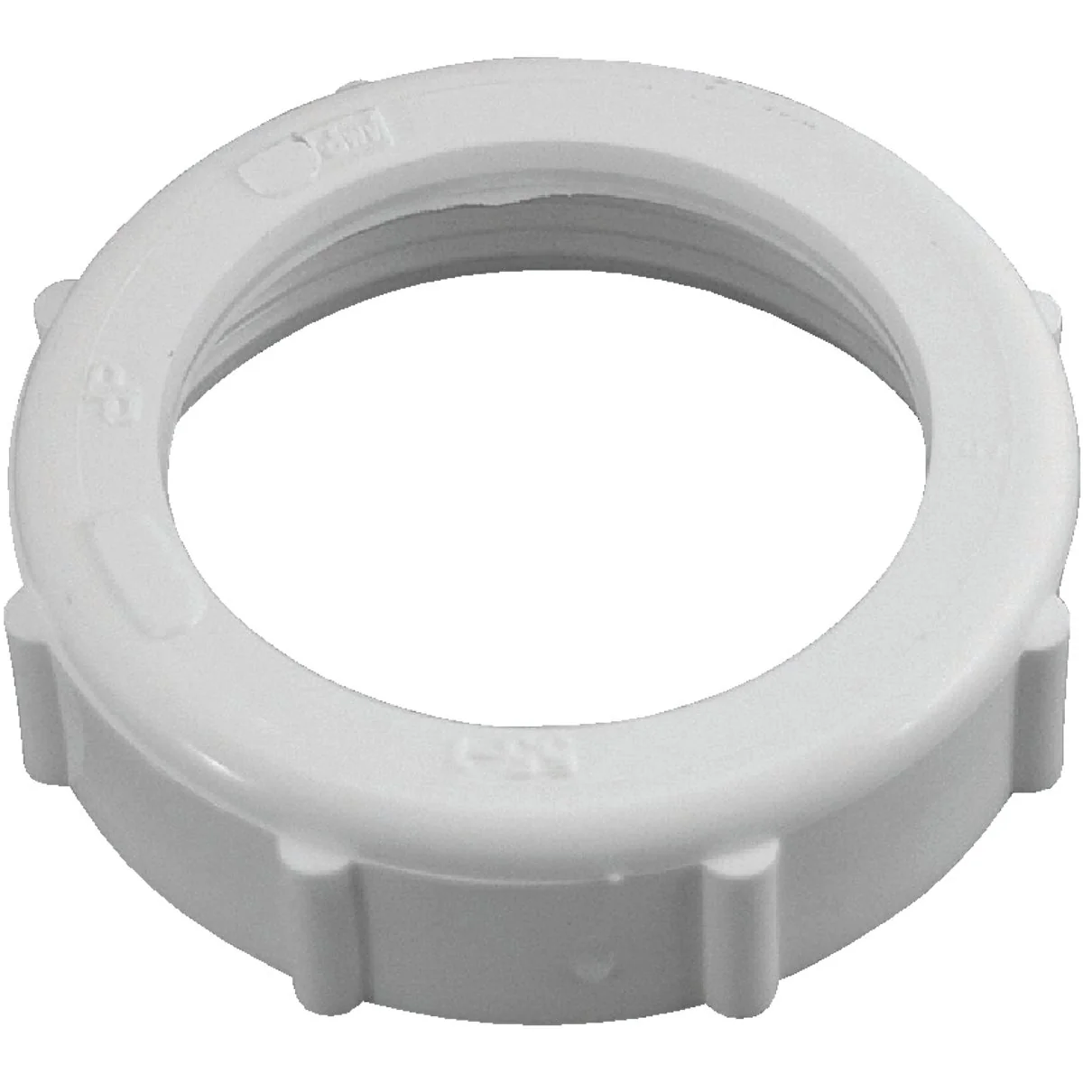 Fashionable Do it 1-1 2 In. x 1-1 2 In. White Plastic Slip Joint Nut Detailed