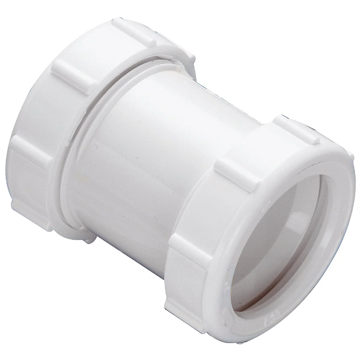 Authentic Do it 1-1 2 In. X 1-1 2 In. White Plastic Extension Coupling Dependable