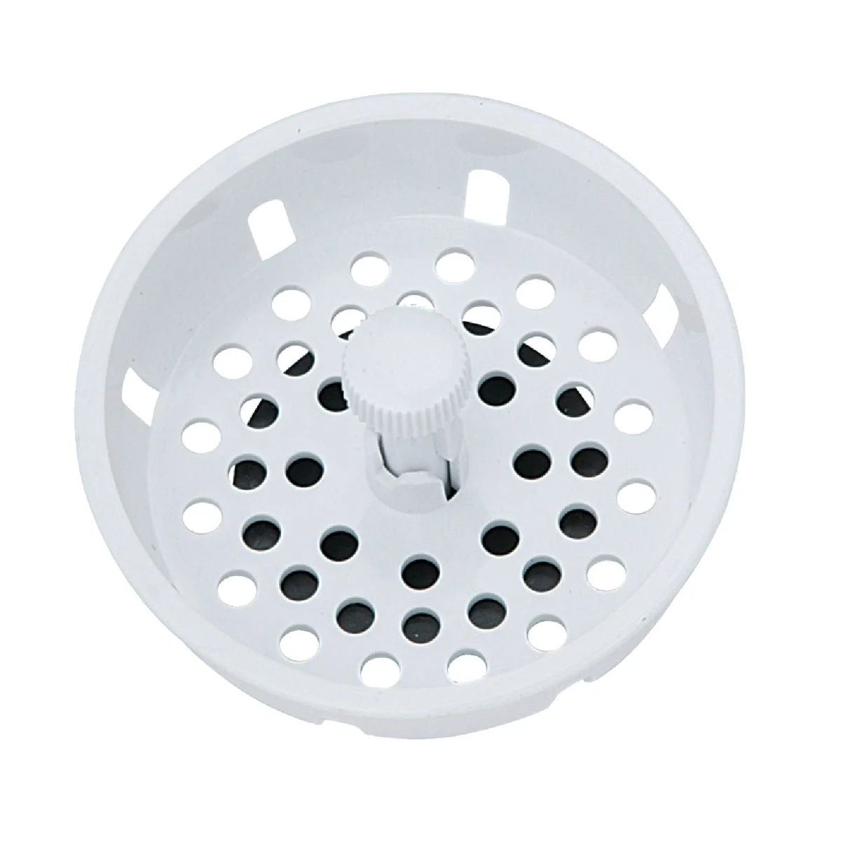 Flexible Do it 3-1 2 In. White Basket Strainer Stopper Exclusive