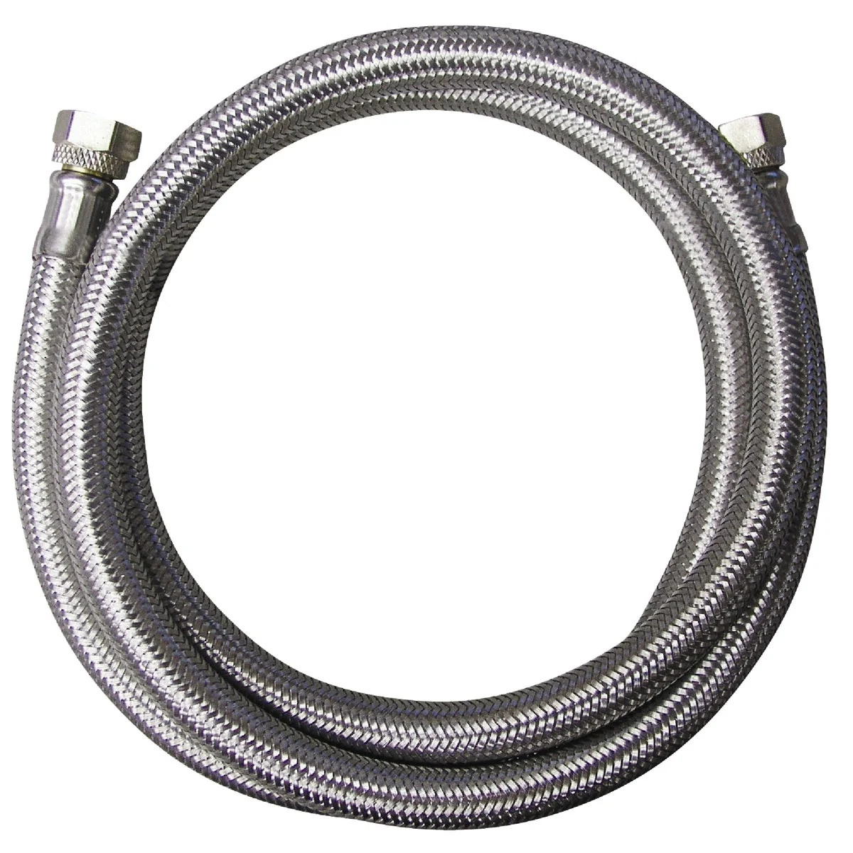 Green B K 3 8 In. C x 3 8 In. C x 72 In. L Stainless Steel Faucet Connector Smooth