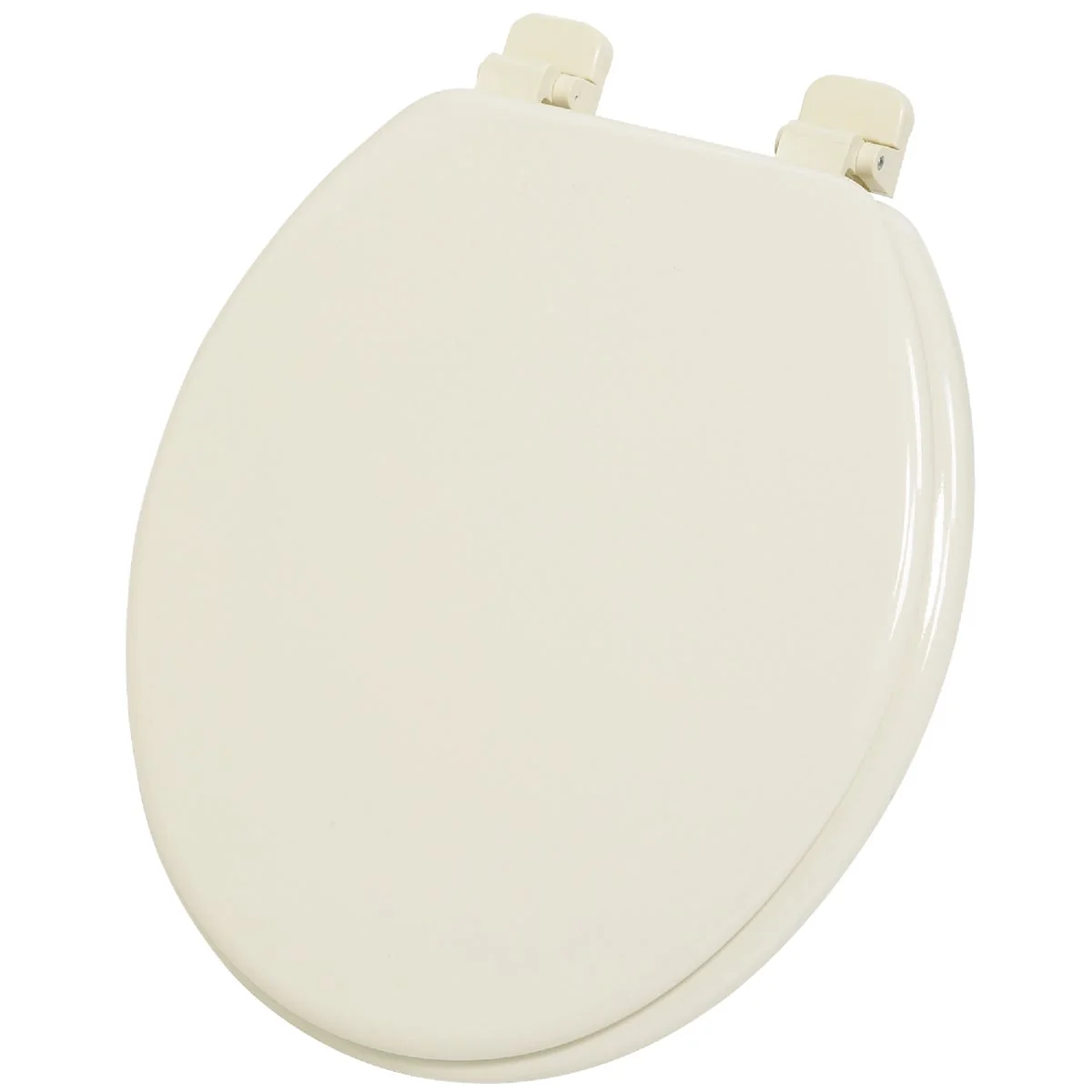Authentic Home Impressions Round Closed Front Bone Wood Toilet Seat Crafted
