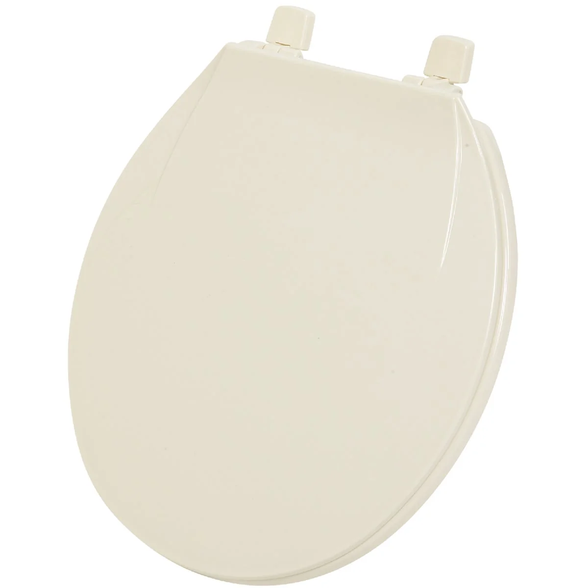 Official Home Impressions Round Closed Front Bone Plastic Toilet Seat Soft