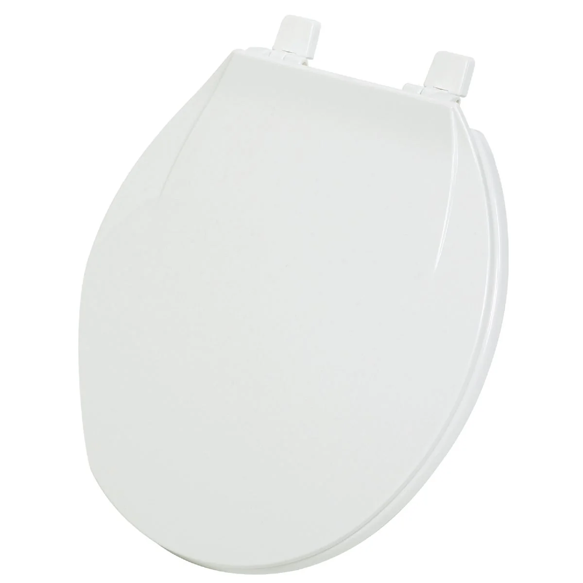 Trusted Home Impressions Round Closed Front White Plastic Toilet Seat Smart