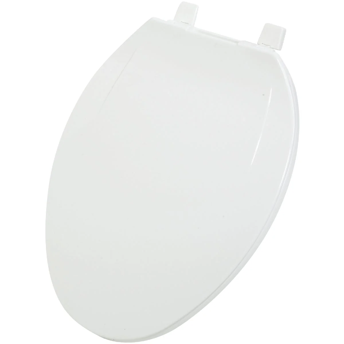 Minimalist Home Impressions Elongated Closed Front White Plastic Toilet Seat Green