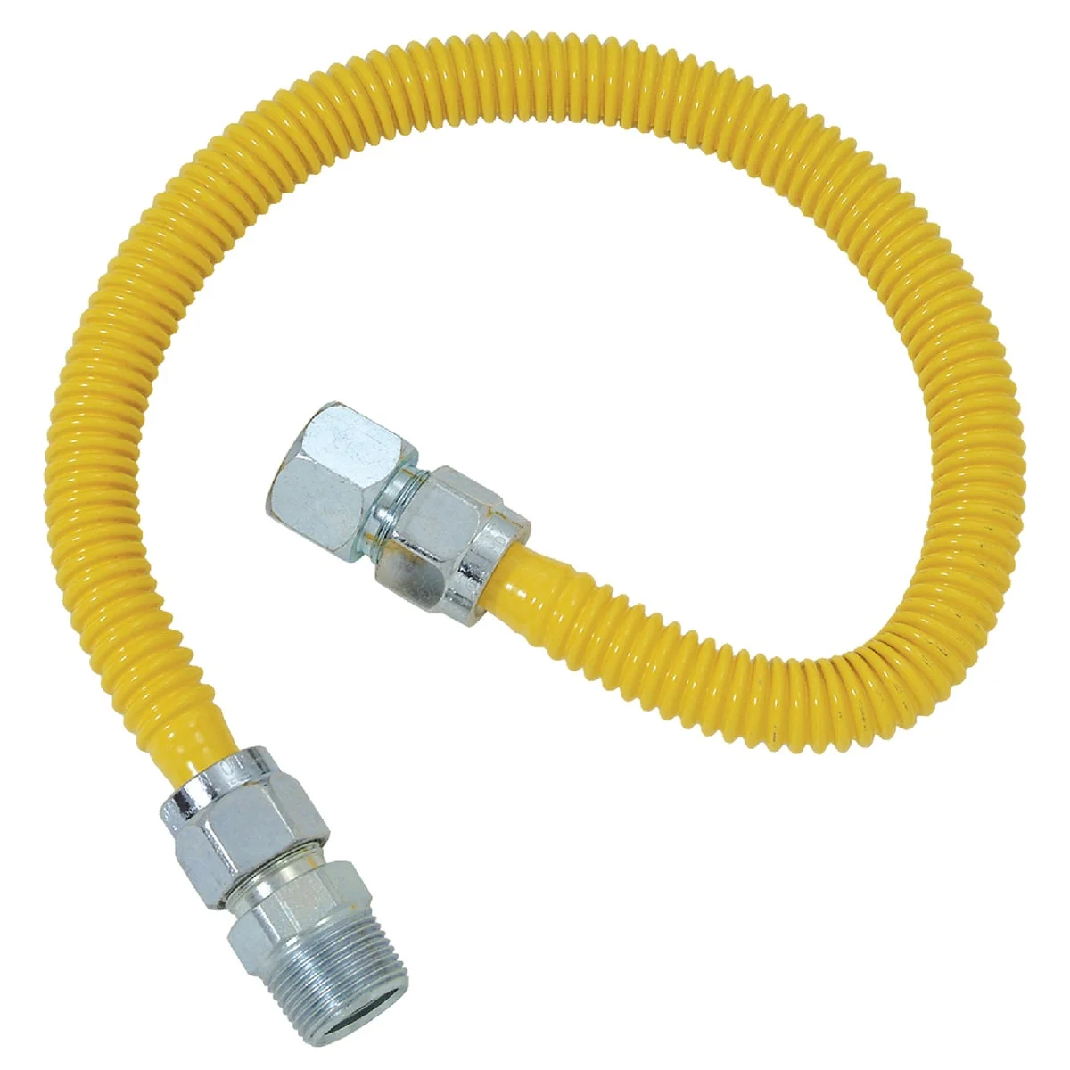 Carefully Designed Dormont 5 8 In. OD x 60 In. Coated Stainless Steel Gas Connector 3 4 In. FIP x 3 4 In. MIP Tapped 1 2 In. FIP Optimized