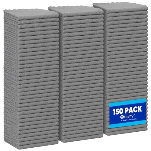 Classic Microfiber Cleaning Cloth Bulk 150 Count Expertly Made