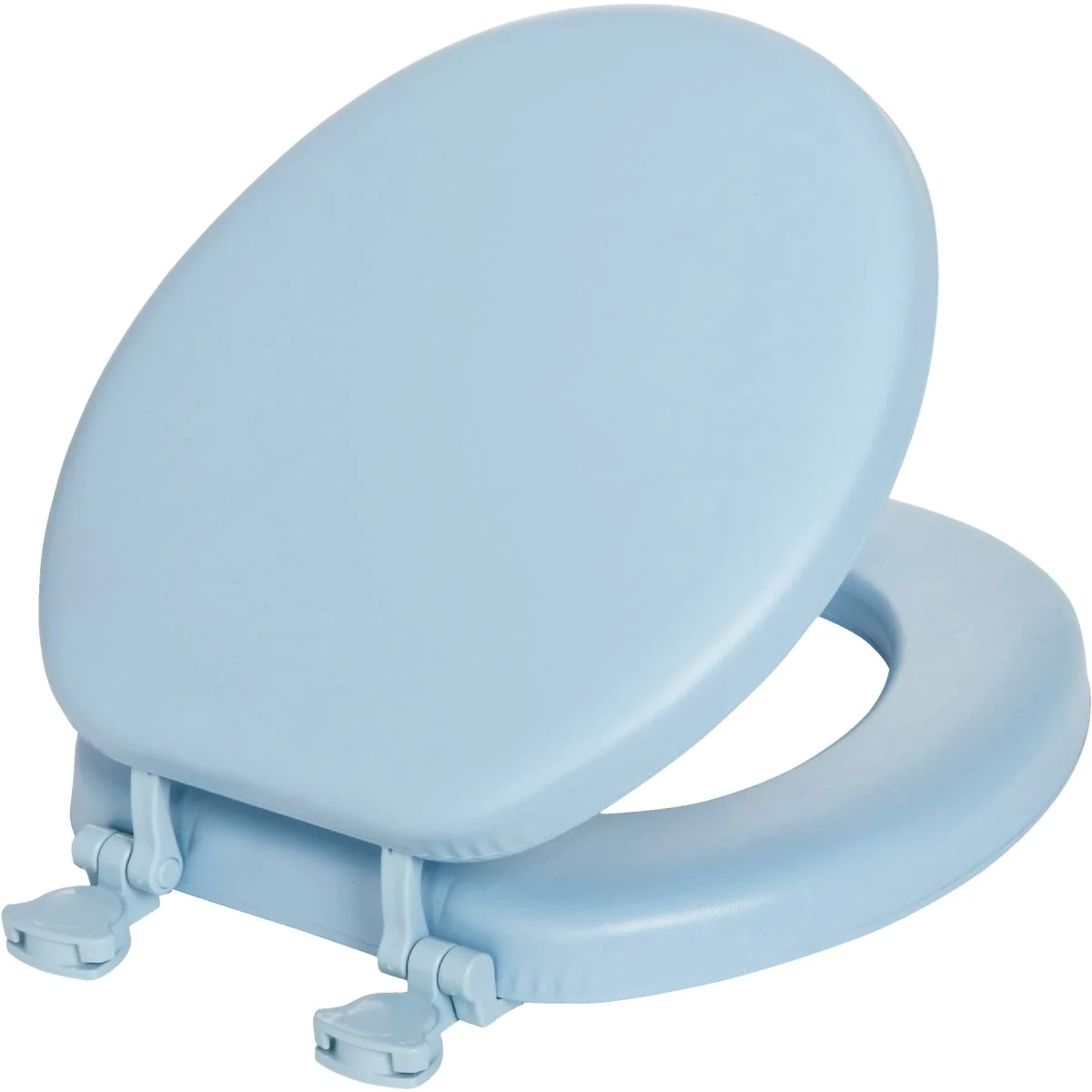 Long-Lasting Mayfair by Bemis Round Closed Front Premium Soft Sky Blue Toilet Seat Top-Quality