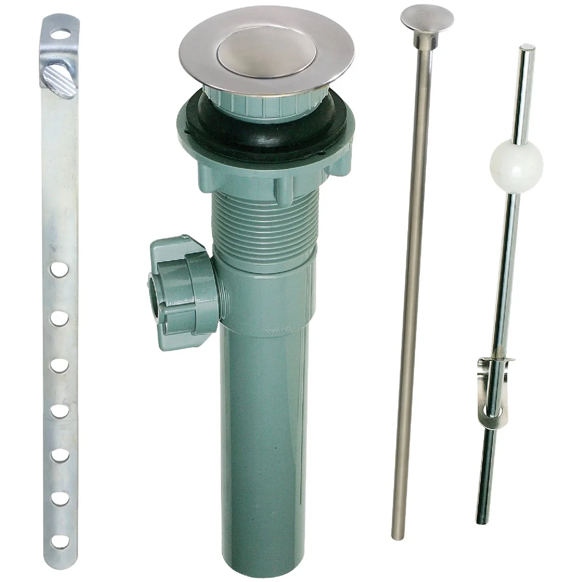 Prestigious Do it 1-1 4 In. Brushed Nickel Plastic Pop-Up Assembly Trusted