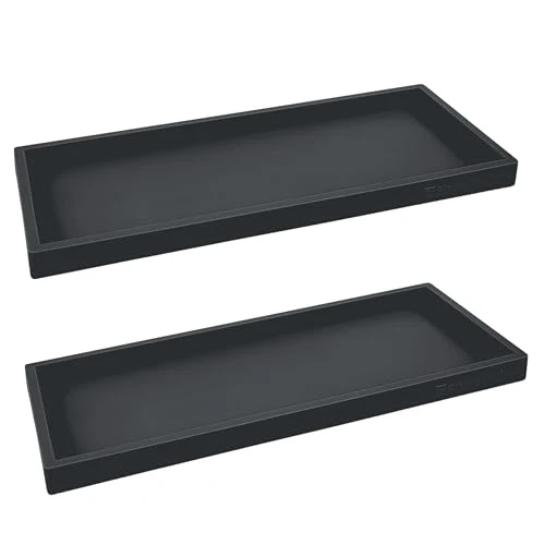 Flexible Silicone Countertop Vanity Bathroom Tray 2 Count Fast