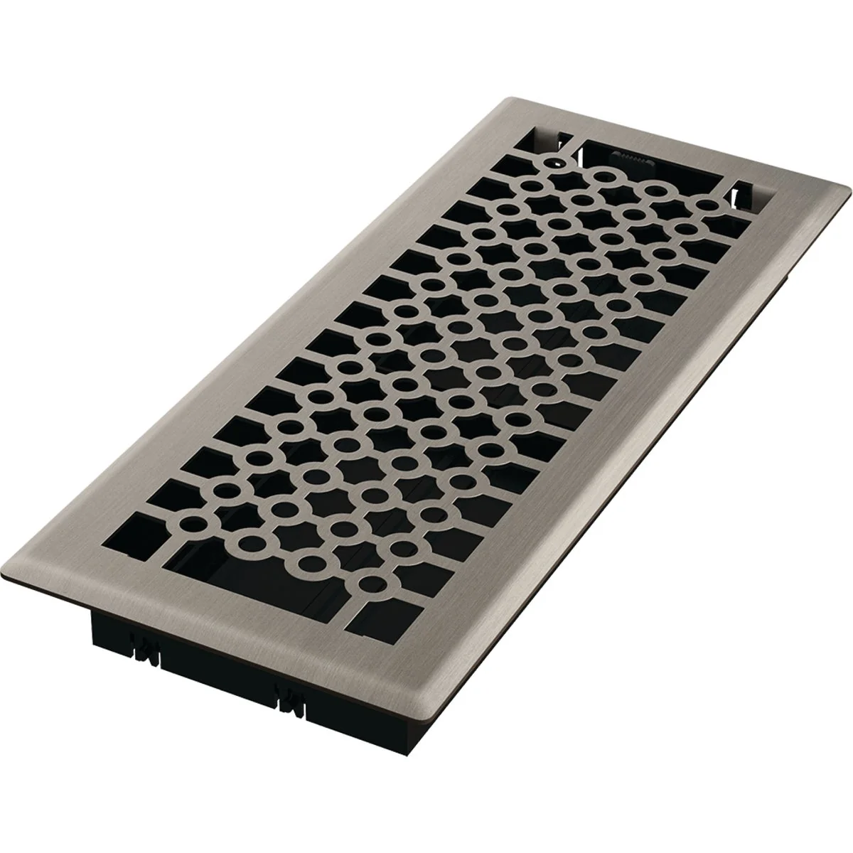Next-Generation Imperial San Francisco 4 In. x 12 In. Brushed Nickel Steel Floor Register First-Class