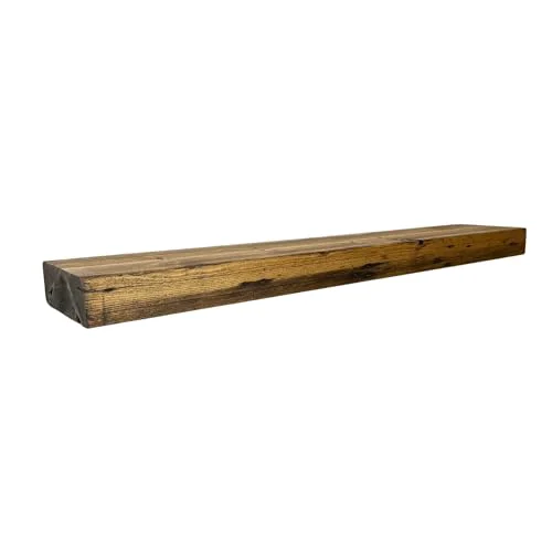 Minimalist Reclaimed Wood Fireplace Mantel Shelf Classic