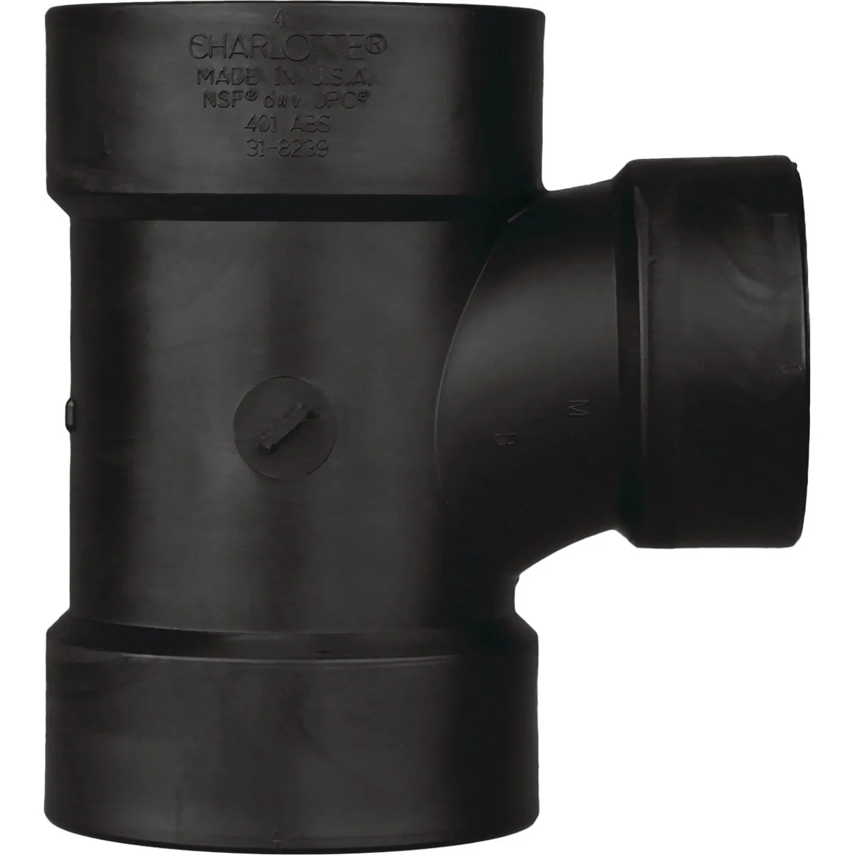 Fast Charlotte Pipe 2 x 1-1 2 x 2 In. Hub x Hub x Hub Reducing Sanitary ABS Waste Vent Tee Contemporary