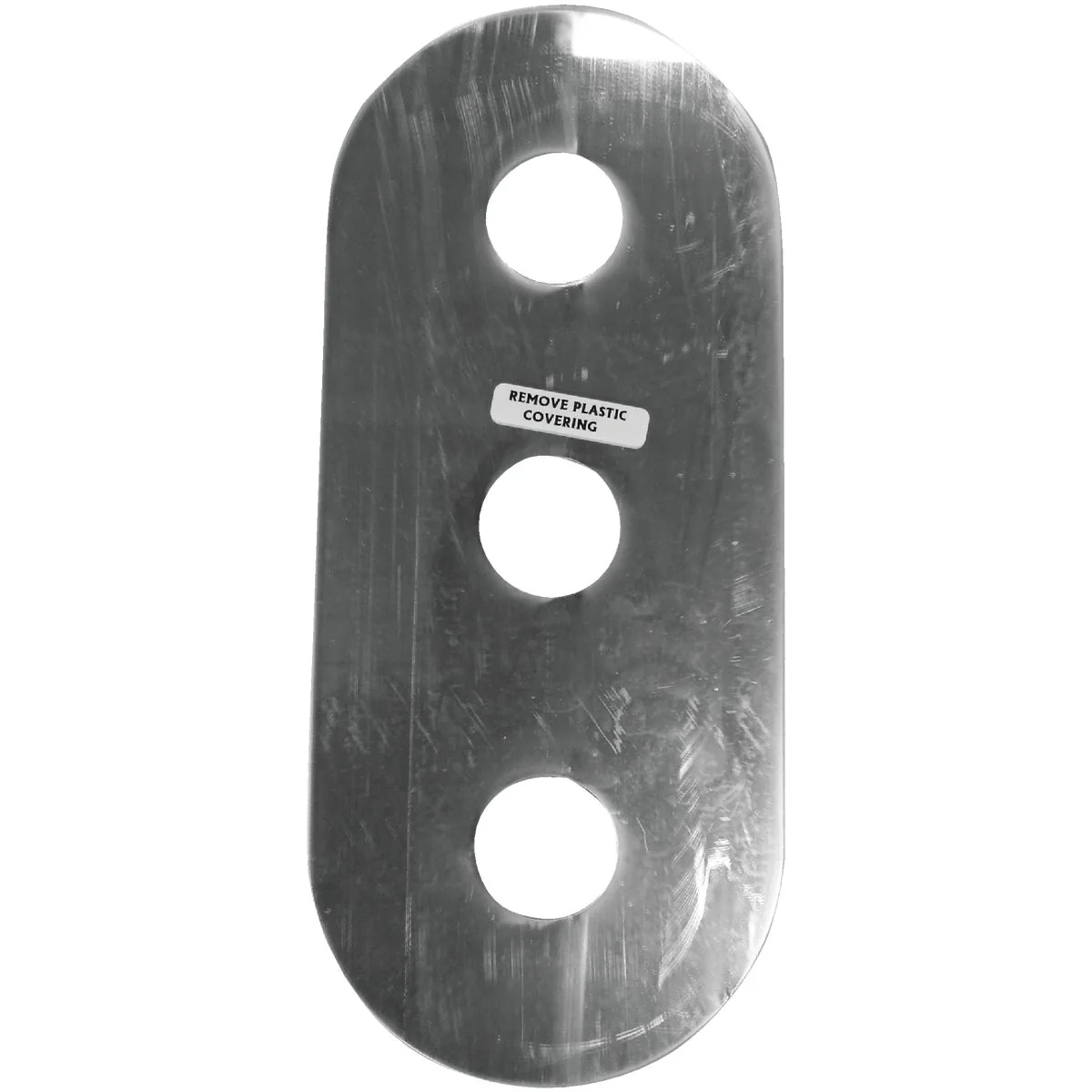 Certified PPP Mirrored Acrylic Triple Faucet Cover-Up Plate Contemporary