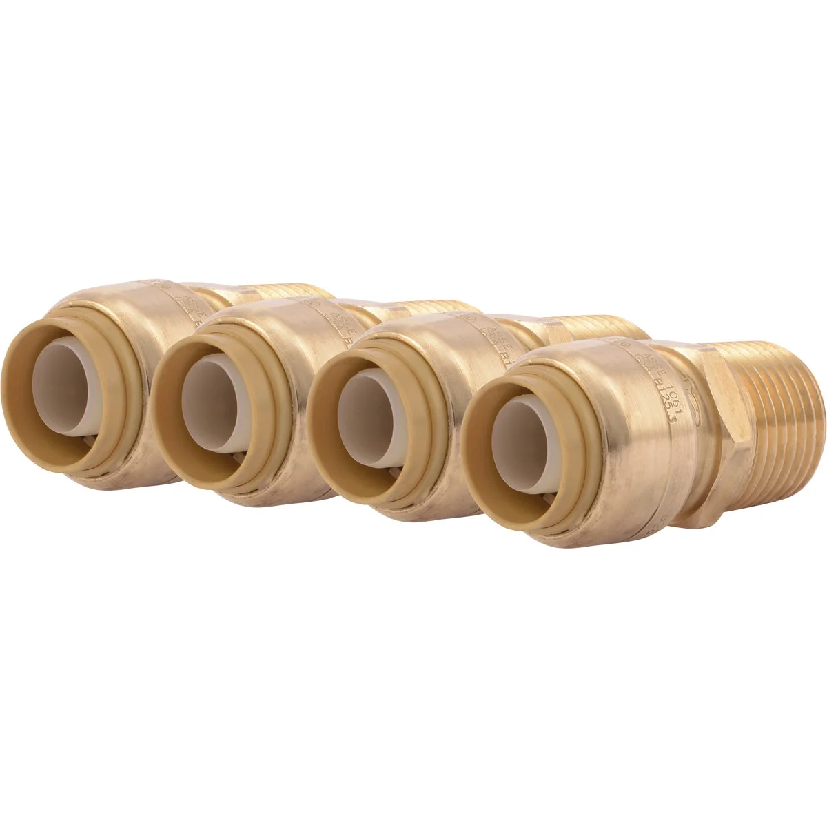 Healthy SharkBite 1 2 In. x 1 2 In. MNPT Straight Brass Push-to-Connect Male Adapter 4-Pack High-End