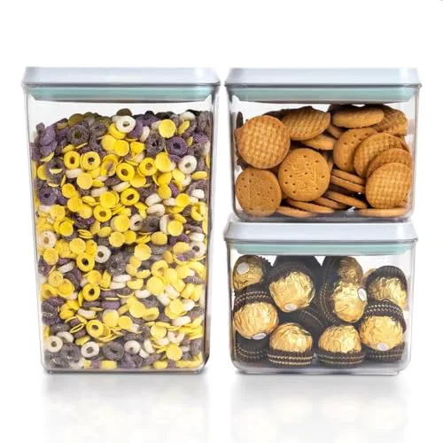 Green Pop Top Airtight Food Storage Containers Healthy