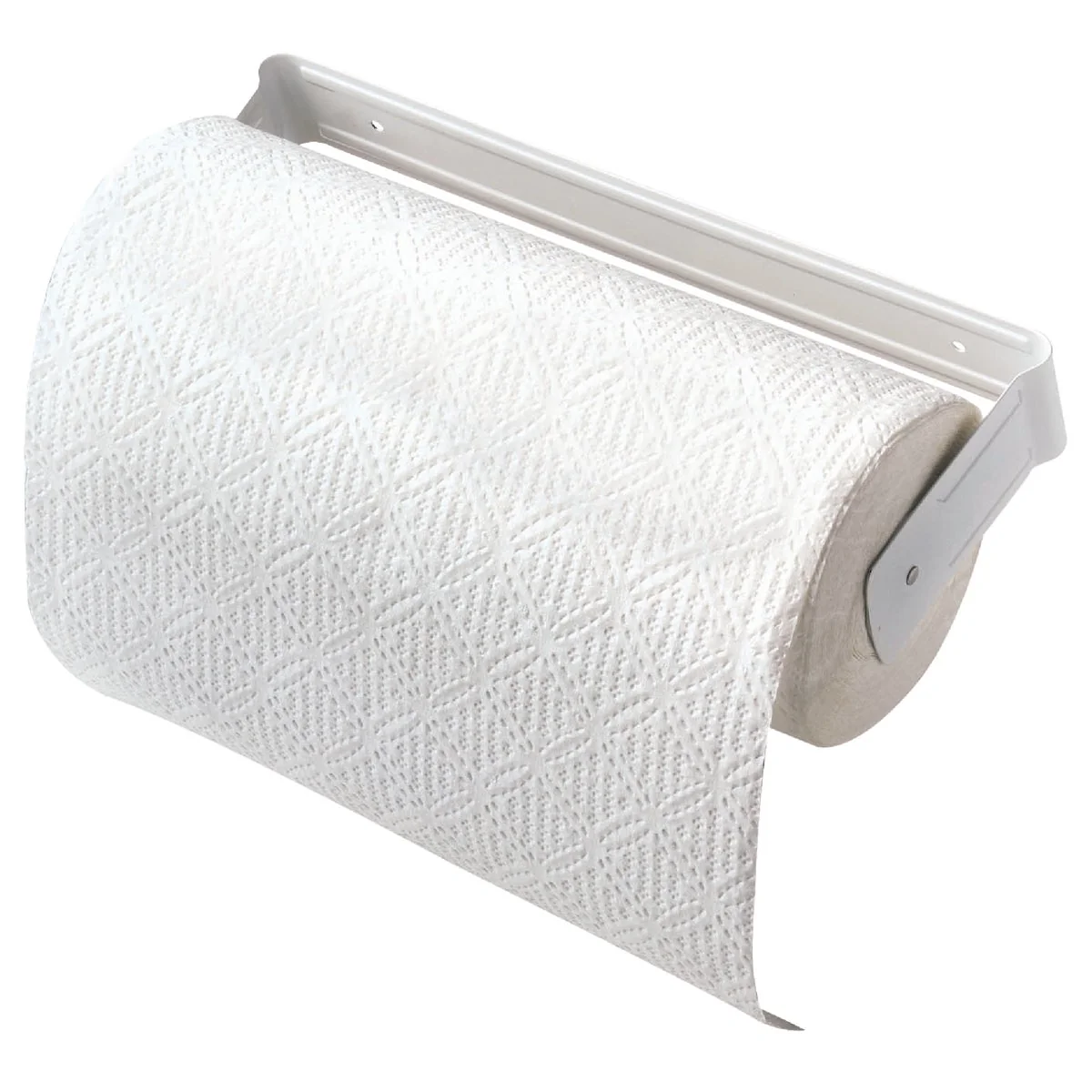 First-Class Decko White Metal Paper Towel Holder Exceptional