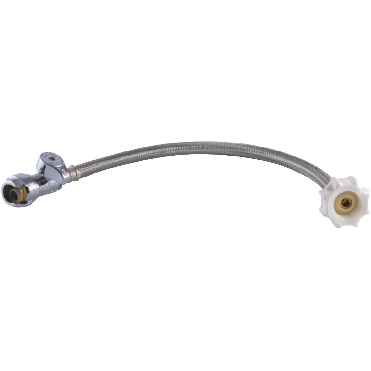 Smooth SharkBite Click Seal 1 2 In. C x 7 8 In. BC x 16 In. L Braided Stainless Steel Toilet Connector Artisan