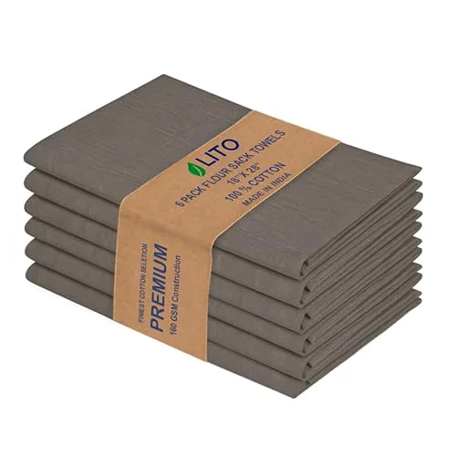 Exclusive Flour Sack Towels 6 Count High-Quality
