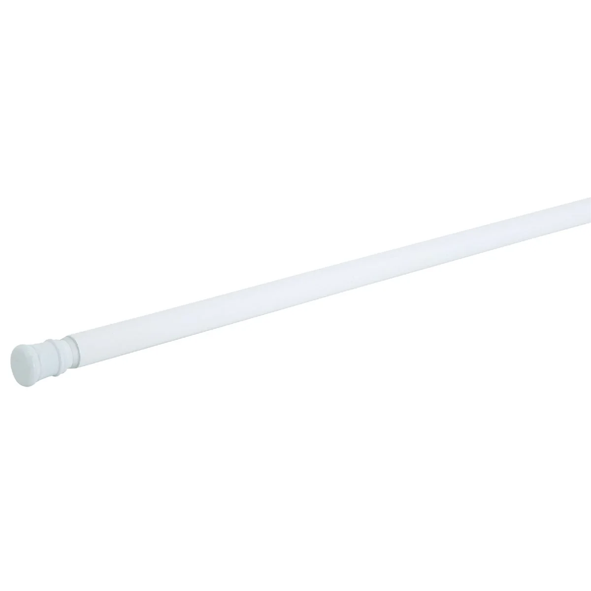 Excellent Zenith Zenna Home Straight 42 In. To 72 In. Adjustable Tension Shower Rod in White Elite