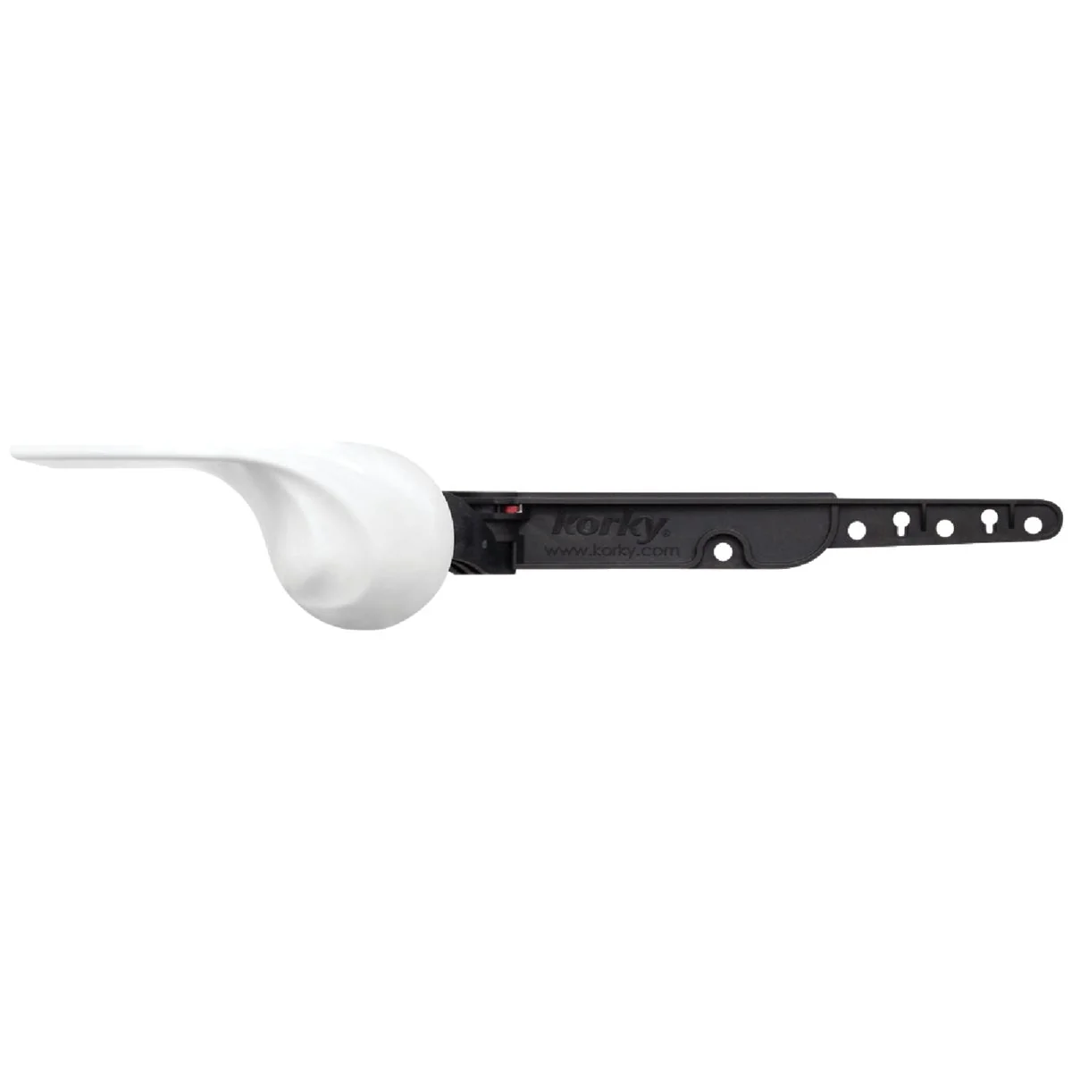 Contemporary Korky StrongARM Universal White Tank Lever with Wave Style Handle Practical