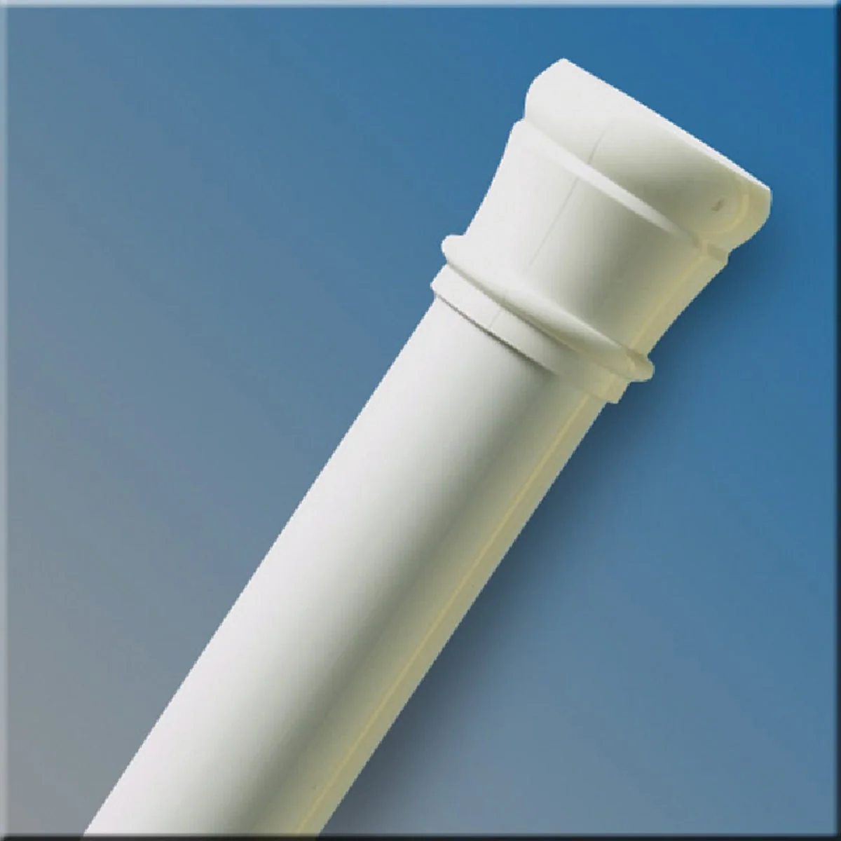 Smart Zenith Zenna Home Straight 24 In. To 40 In. Adjustable Tension Shower Rod in White Expertly Made