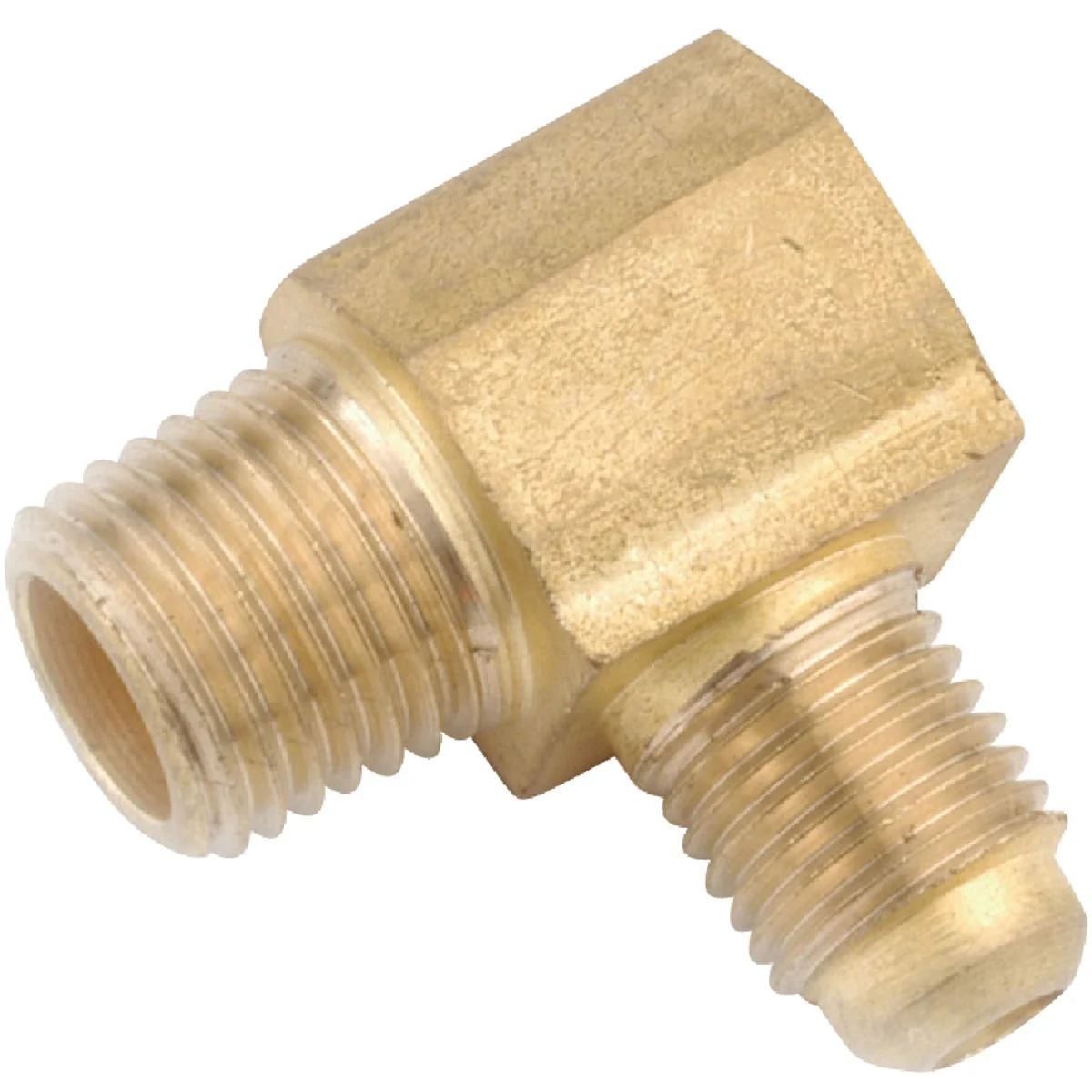 Fast Anderson Metals 3 8 In. x 1 2 In. Male 90 Deg. Flare Brass Elbow 1 4 Bend Elite