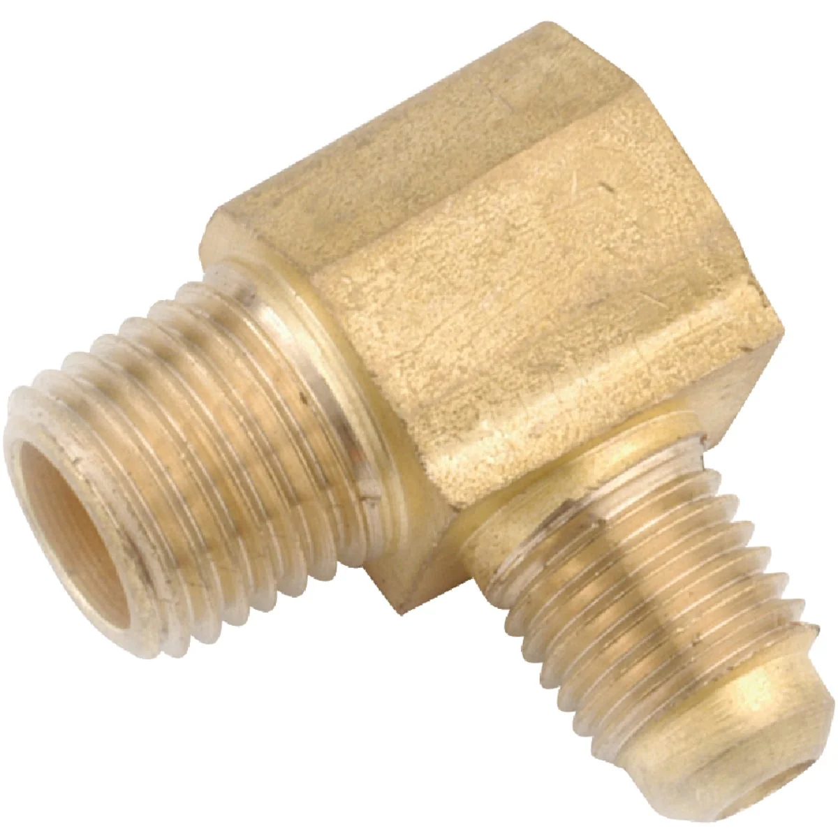 Fine Anderson Metals 1 4 In. x 1 8 In. Male 90 Deg. Flare Brass Elbow 1 4 Bend Easy-to-Use