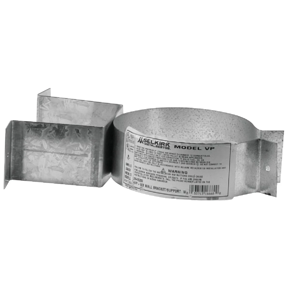 Original Design SELKIRK VP Pellet Pipe 3 In. Galvanized Pellet Pipe Wall Bracket Superior