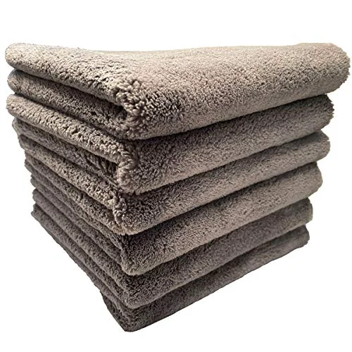 Exceptional Plush Edgeless Microfiber Towel for Car 6 Count World-Class