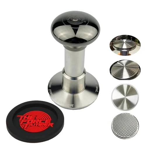 Minimalist 58.50mm Tri Distribute Set Black Mirror Jellyfish AL Handle Coffee Tamper Innovative
