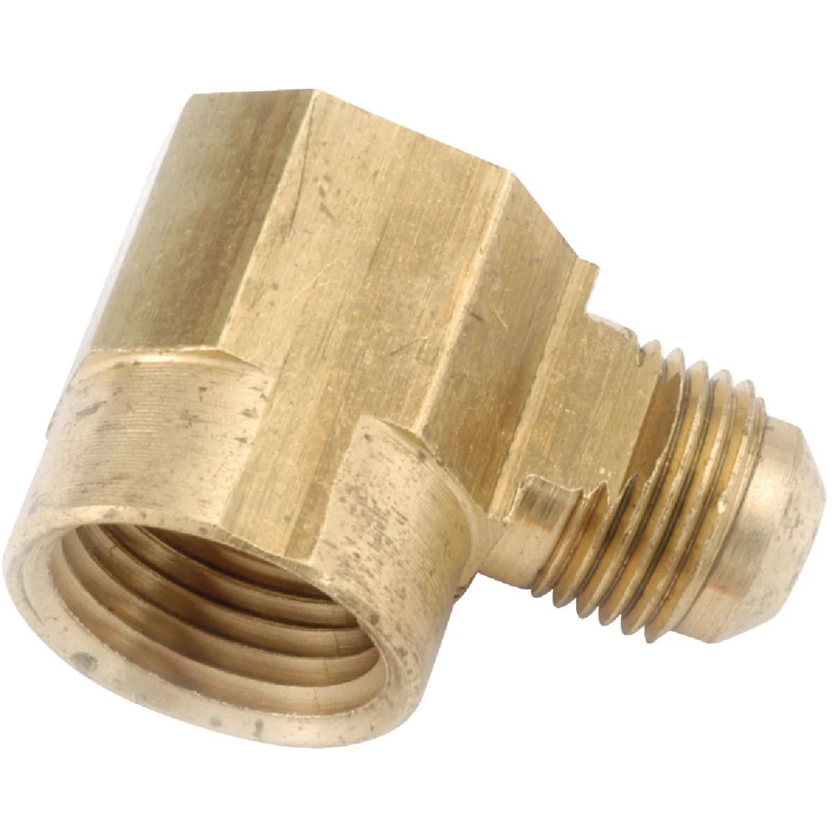 Efficient Anderson Metals 1 2 In. x 3 8 In. Female 90 Deg. Flare Brass Elbow 1 4 Bend Detailed