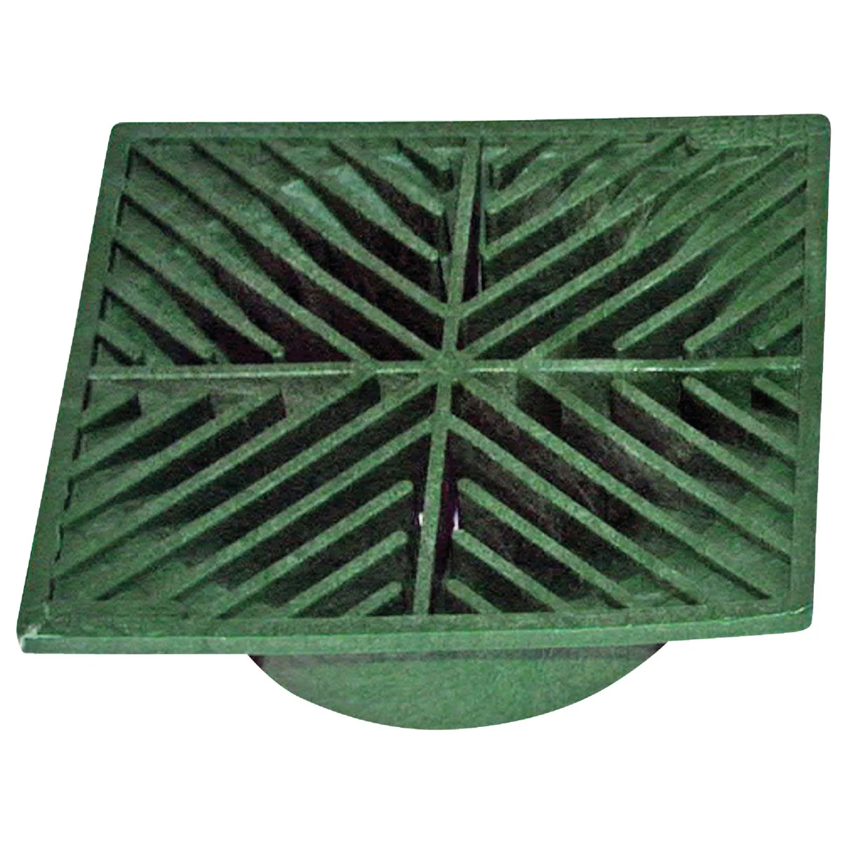User-Friendly NDS 6 In. x 6 In. Green Polyolefin Square Grate Optimized
