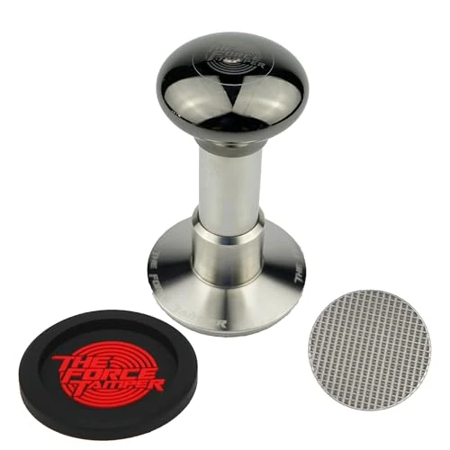 Innovative 58.35mm Waffle Set Black Mirror Jellyfish AL Handle Coffee Tamper Unique
