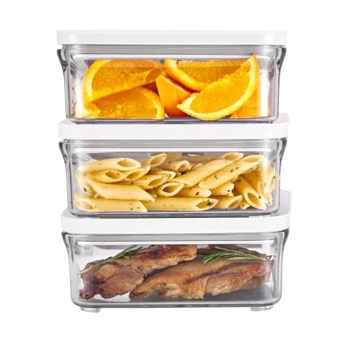 Natural Premium Airtight Food Storage Container. Meal Prep 0.85qt 3pc 3 Count Eco-Friendly