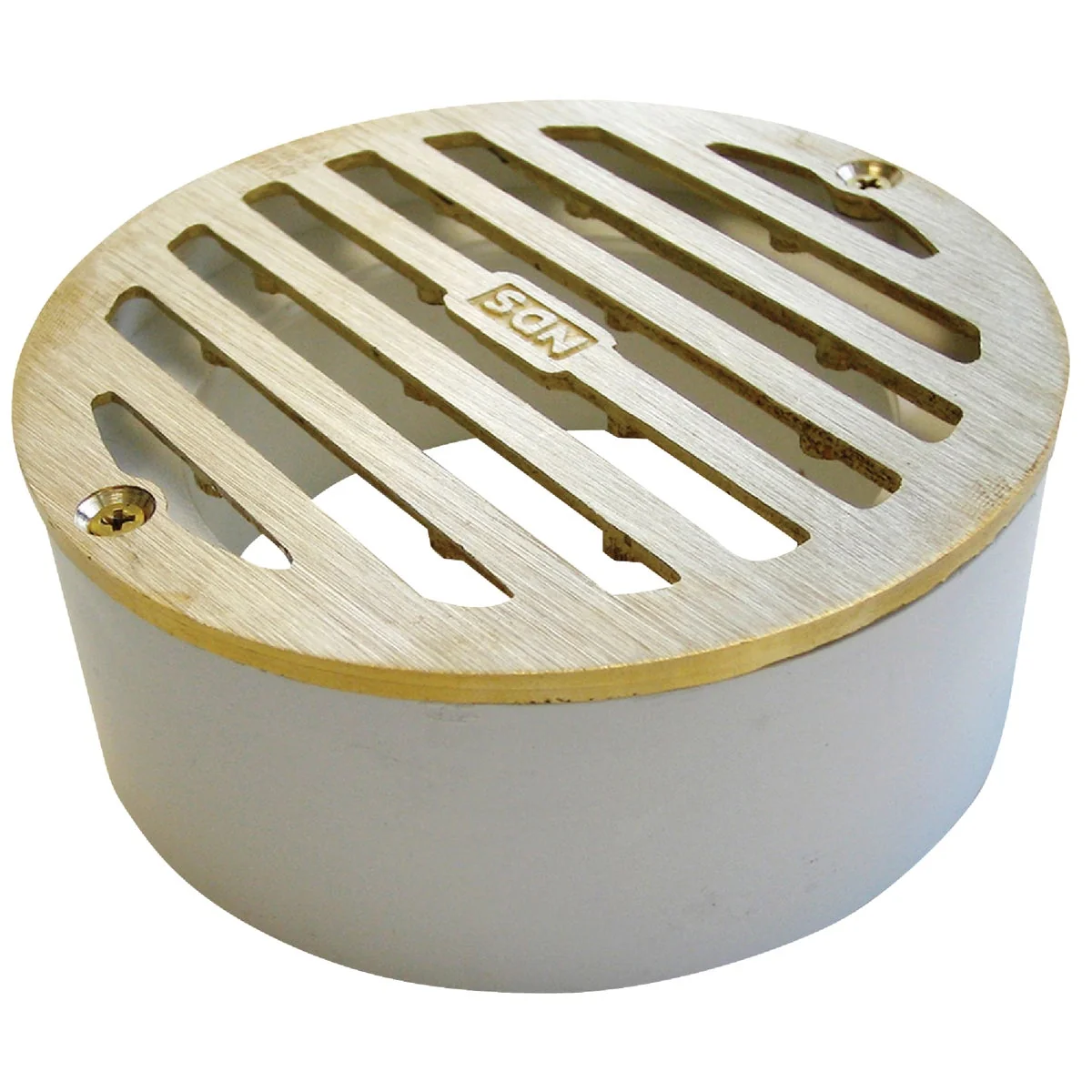 Carefully Designed NDS 4 In. Satin Brass Solid Round Grate High-Performance