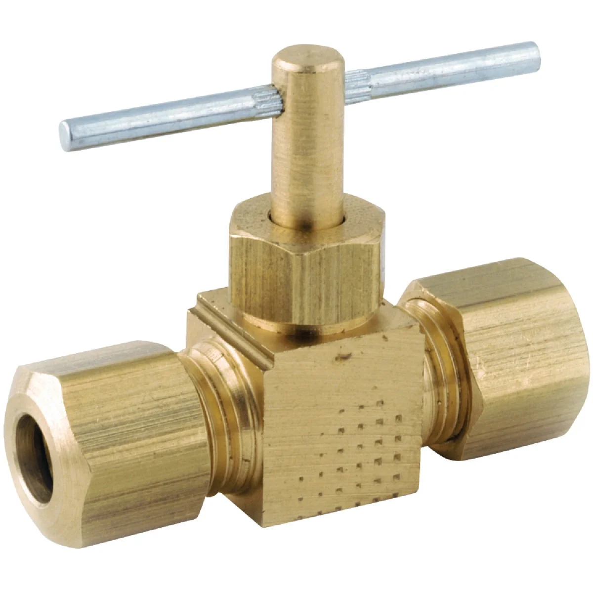 Pure Anderson Metals 1 4 In. C x 1 4 In. C Brass Straight Needle Valve Reliable