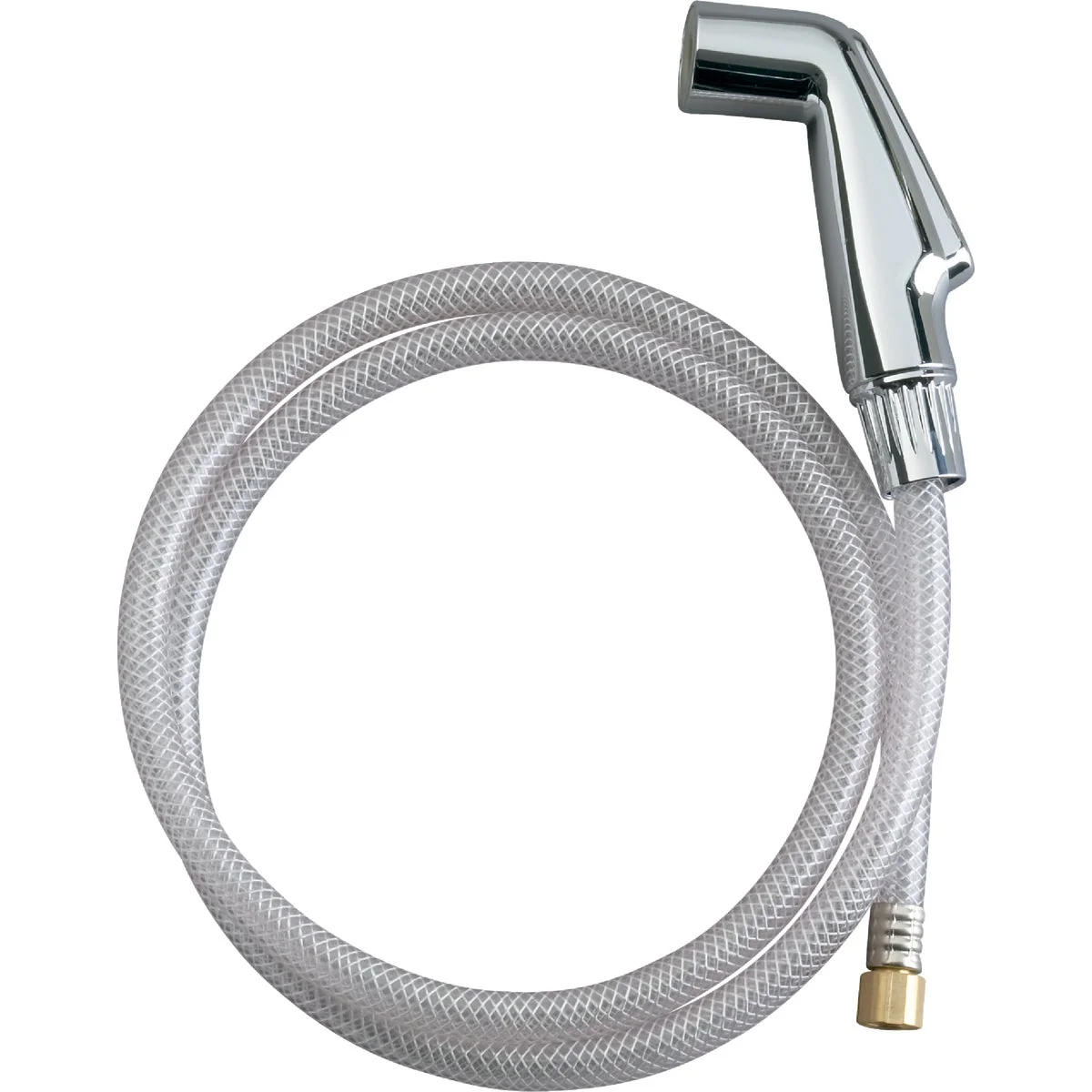 Versatile Kohler 1 4 In. x 18 Thread NPSM 50 In. Chrome Side Sprayer Hose Assembly Carefully Designed