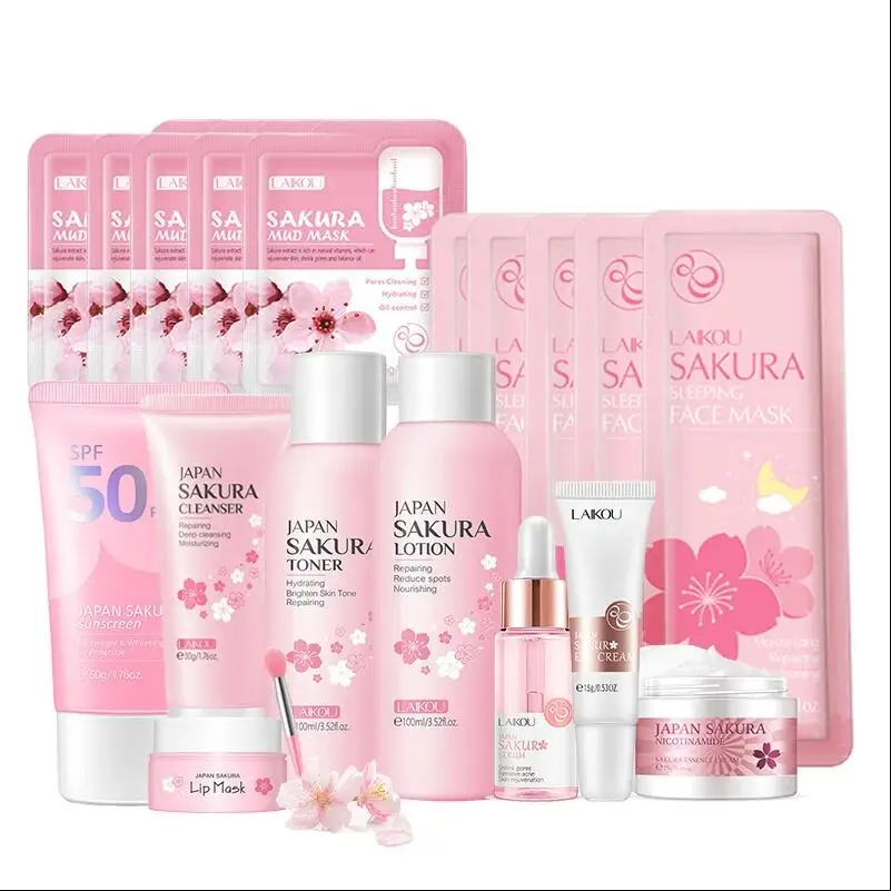 Professional Facial Skincare Set Moisturizing 6-20 Piece Routine Kit Clean
