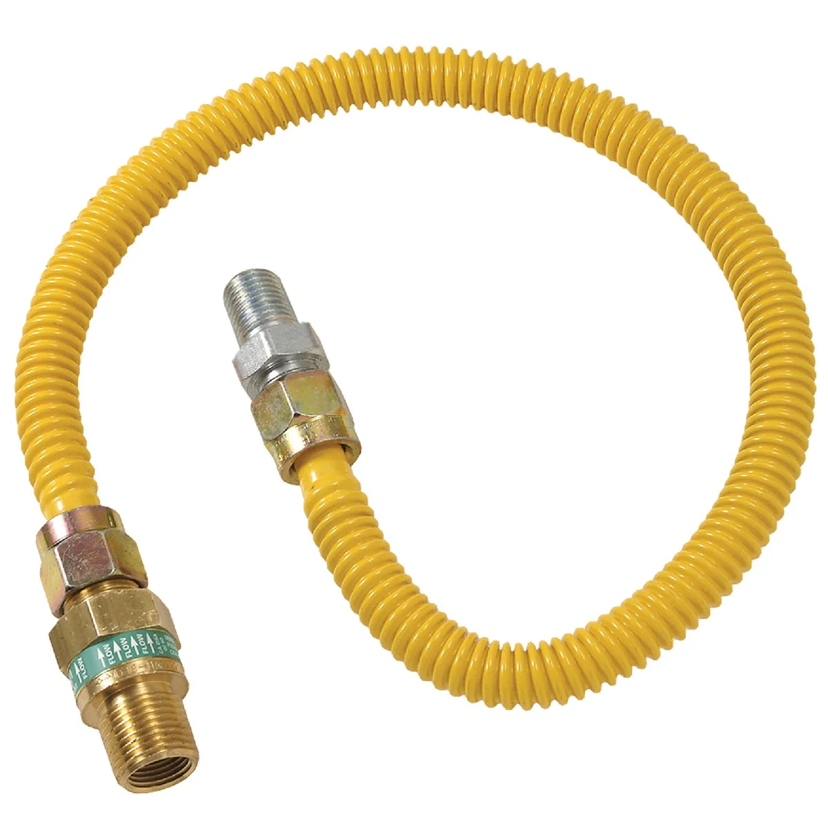 User-Friendly Dormont 1 2 In. OD x 24 In. Coated Stainless Steel Gas Connector 1 2 In. MIP Tapped 3 8 In. FIP x 1 2 In. MIP SmartSense Prestigious