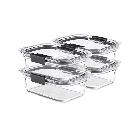 Professional Brilliance Glass Food Storage Containers 4 Count Crafted