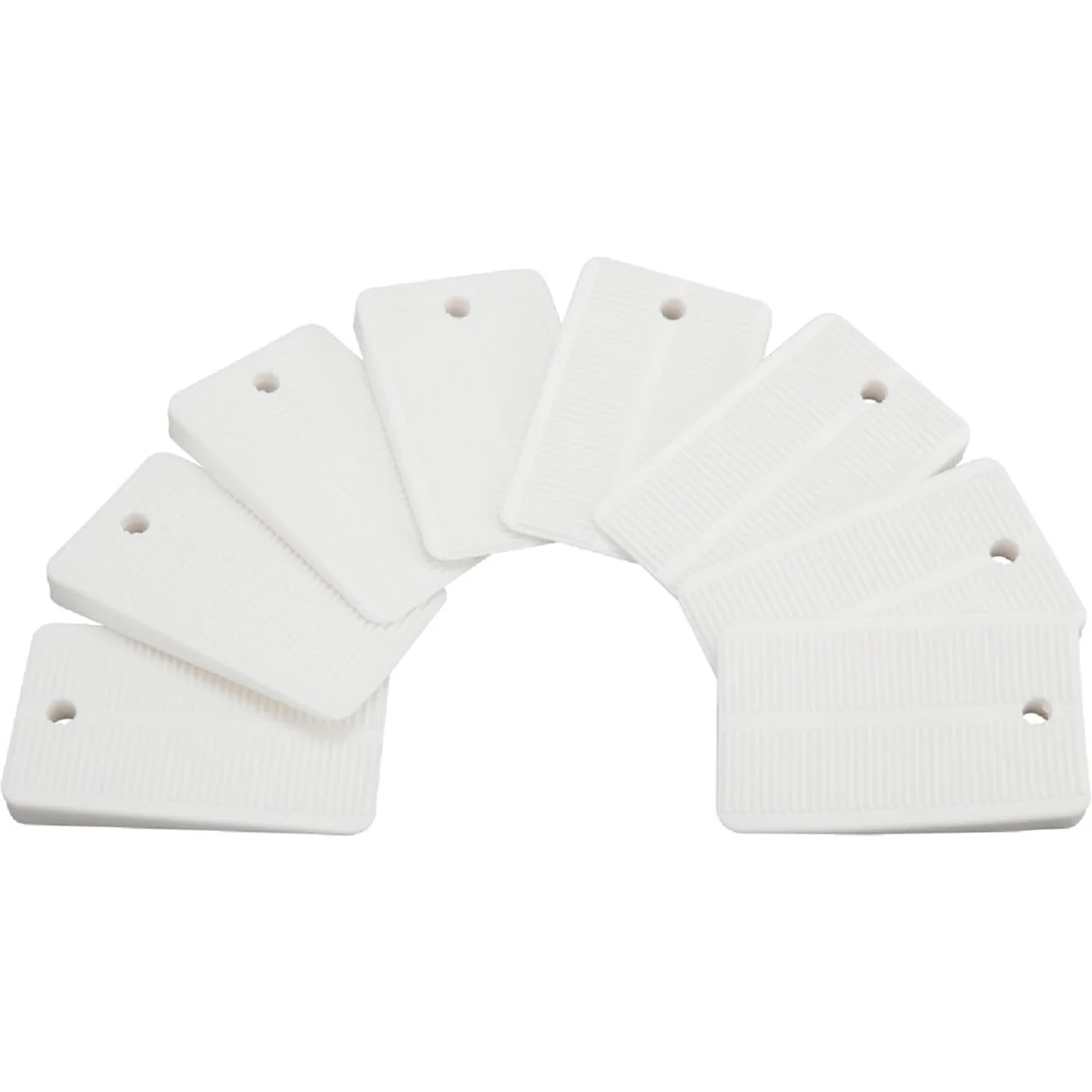 Trendy Plumb Pak White Plastic Toilet Shim 8-Pack Clean